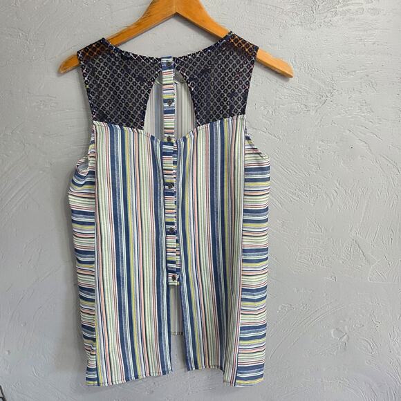Doe & Rae cute sleeveless blouse womans size Small - Picture 2 of 7
